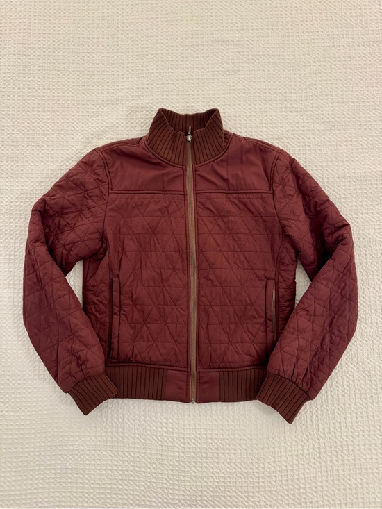 Prana Jackets & Blazers - Prana Quilted Bomber Jacket - Maroon, Women’s S